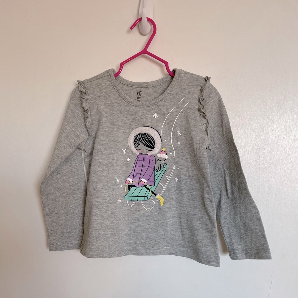 GAP Toddler Graphic Print Top - Size 3T - Picture 1 of 11